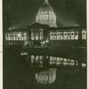 Night lights lend distinctive charm to the magnificent city hall at San Francisco, California