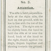 Attention (with arms at the orders.)