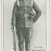 To fix bayonets from the order, 1st position front view.
