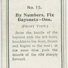 To fix bayonets from the order, 1st position front view.