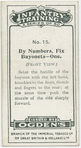 To fix bayonets from the order, 1st position front view.