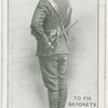 To fix bayonets from the order, 1st position back view.