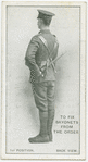 To fix bayonets from the order, 1st position back view.