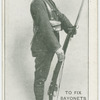 To fix bayonets from the order, 2nd position.