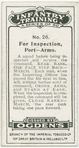 For inspection, port-arms.