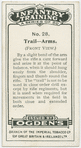 To trail arms from the order, front view.