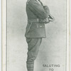 Saluting to the side (with arms), passing an officer.