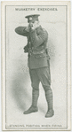 Musketry exercises, standing position when firing.