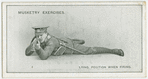 Musketry exercises, lying position when firing.