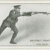 Bayonet fighting, the point.