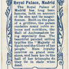 Royal palace, Madrid.