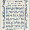 Native houses, at Suva, Figi [Fiji].