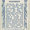 Stockholm.