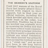 The seaman's uniform.