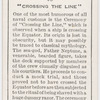 "Crossing the line."