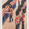 Presenting leeks to the Welsh Guards, St. David's Day.