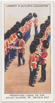 Presenting leeks to the Welsh Guards, St. David's Day.