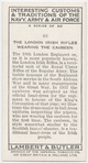 The London Irish Rifles wearing the caubeen.
