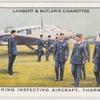 H.M. the King inspecting aircraft, Thorney Island.