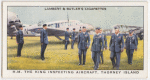 H.M. the King inspecting aircraft, Thorney Island.