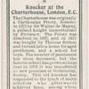Knocker at the Charterhouse, London, E.C.