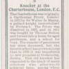 Knocker at the Charterhouse, London, E.C.