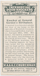 Knocker at General Gordon's birthplace.