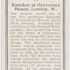 Knocker at Grosvenor House, London, W.