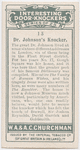 Dr. Johnson's knocker.
