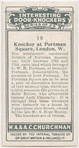 Knocker at Portman Square, London, W.