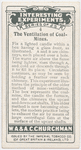 The ventillation of coal mines.