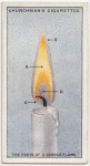 The parts of a candle flame.