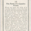 The parts of a candle flame.