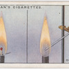 The interior of a flame.