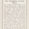 The Ventillation of coal mines.