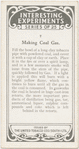 Making coal gas.