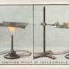 The ignition point of inflammable gas.
