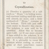 Crystallization.