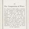 The composition of water.