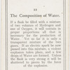 The composition of water.