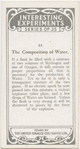 The composition of water.