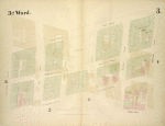 3rd Ward. [Map bounded by West Street, Robinson Street, College Place, Barclay Street, Greenwich Street, Courtland Street; Including Washington Street, Dey Street, Fulton Street, Vesey Street]
