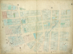 Plate 4: Map bounded by Maiden Lane, South Street, Old Slip, Hanover Square, Exchange Place, Broad Street, Nassau Street; Including Liberty Street, Cedar Street, Depeyster Street, Pine Street, Wall Street, Hanover Street, Jone's Lane, Gouverneur's Lane, William Street, Beaver Street, Pearl Street, Water Street, Front Street