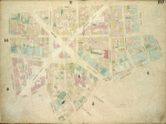 Plate 10: Map bounded by James Street, South Street, Dover Street, Rose Street, Duane Street, Chatham Street; Including Roosevelt Street, Chesnut Street, Pearl Street, Franklin Square, Bowery, Chambers Street, Cliff Street, Jacob Street, Gold Street, William Street, Madison Street, Ratavia Street, Rose Street, Oak Street, Hagus Street, Vandewater Street, Cherry Street, Water Street, Front Street