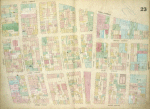 Plate 23: Map bounded by Canal Street, Broadway, Broome Street, Bowery; Including Hester Street, Howard Street, Grand Street, Elizabeth Street, Mott Street, Mulberry Street, Baxter Street, Centre Market Place, Centre Street, Elm Street, Crosby Street