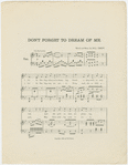 Don't forget to dream of me