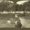 Native Boys in a fine Fresh Water Swimming Hole beside the Bamboo Trees, Jamaica