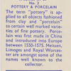Pottery & Porcelain.