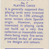 Playing cards.