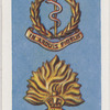Regimental badges.